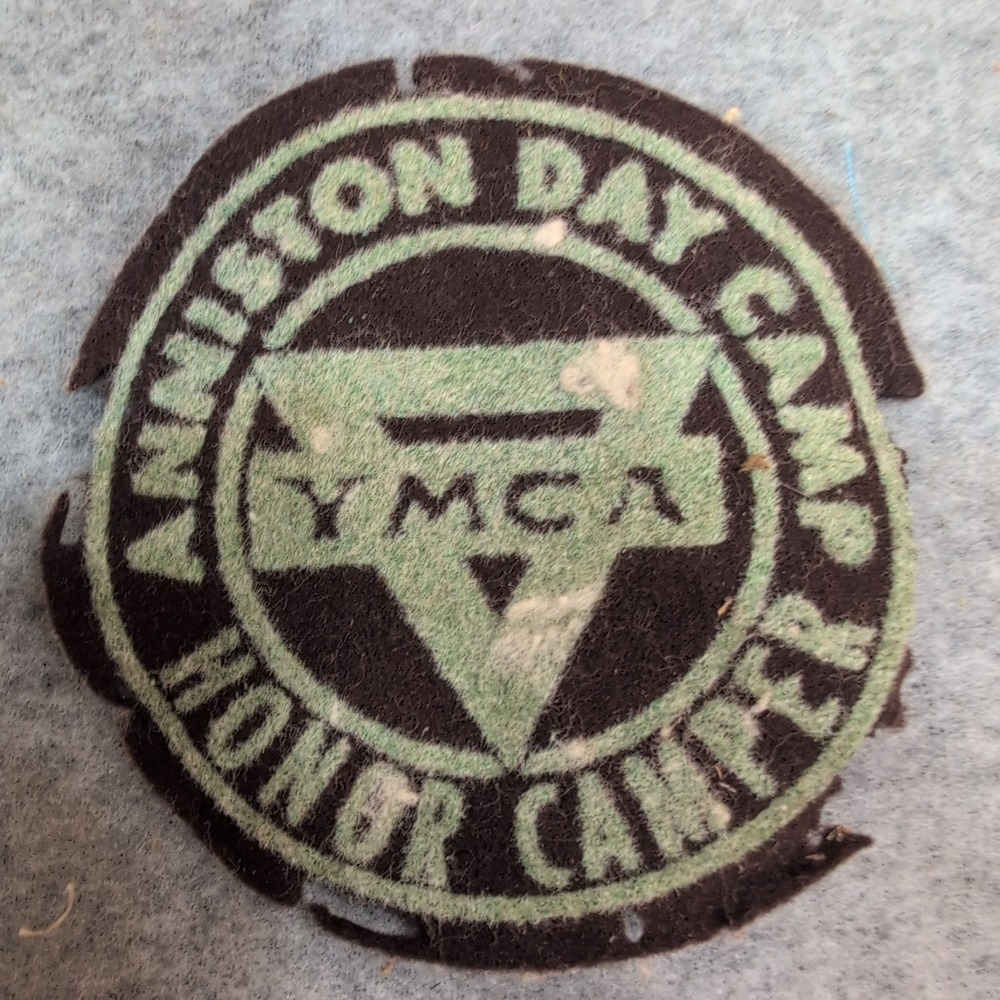 Vtg YMCA Anniston Day Camp Honor Camper Felt Patch The Felt Crafters Alabama - Picture 1 of 3
